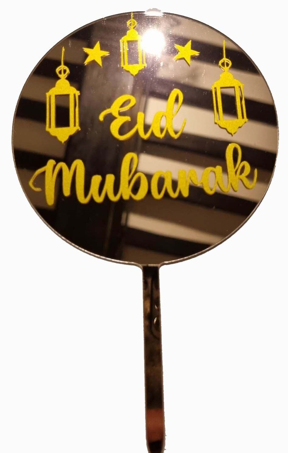 Topper acrylique miroir rose gold Eid 3
