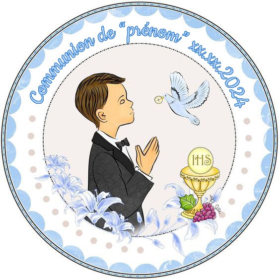 communiant garçon 20 cm