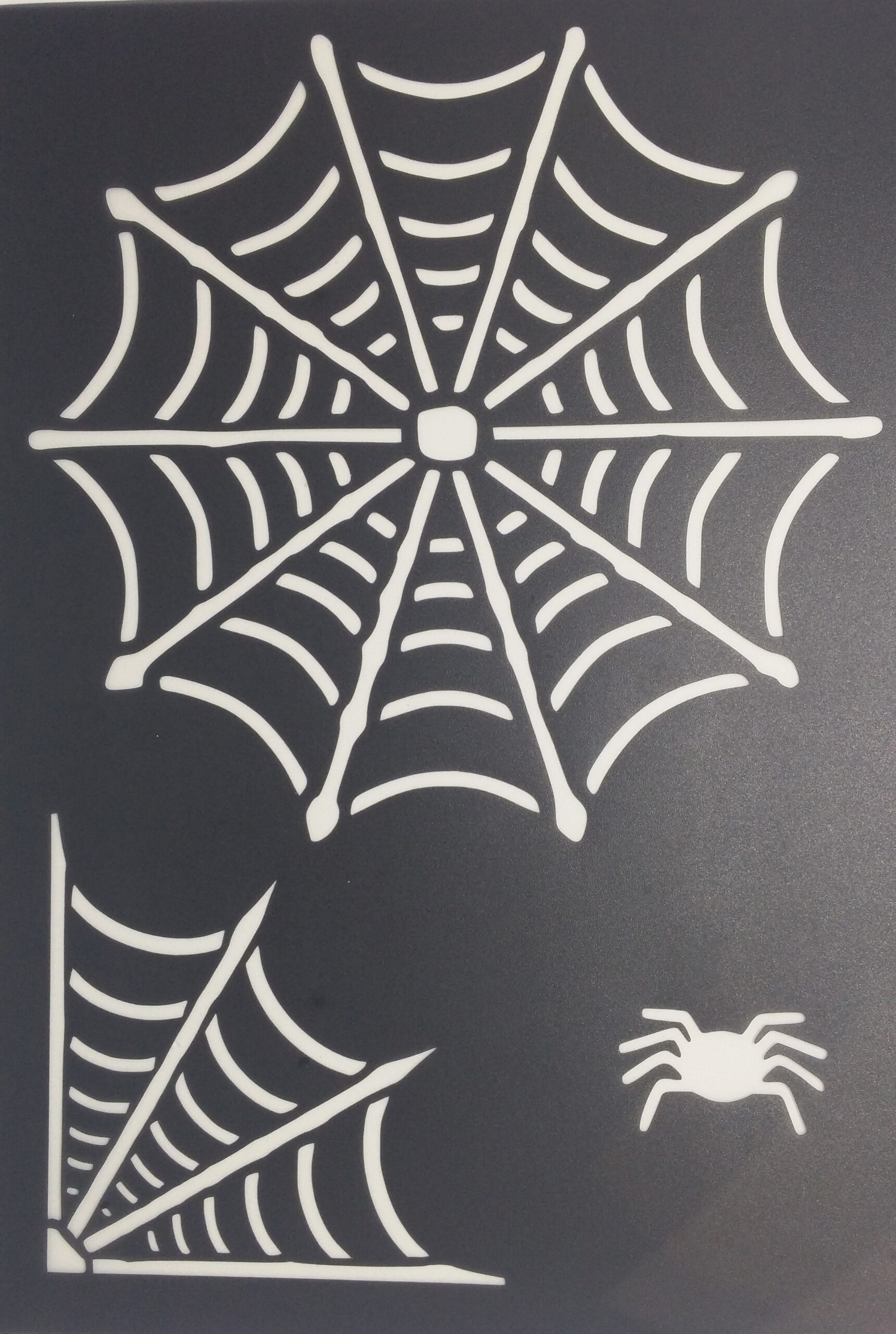 spider web stencil/ cake stencil