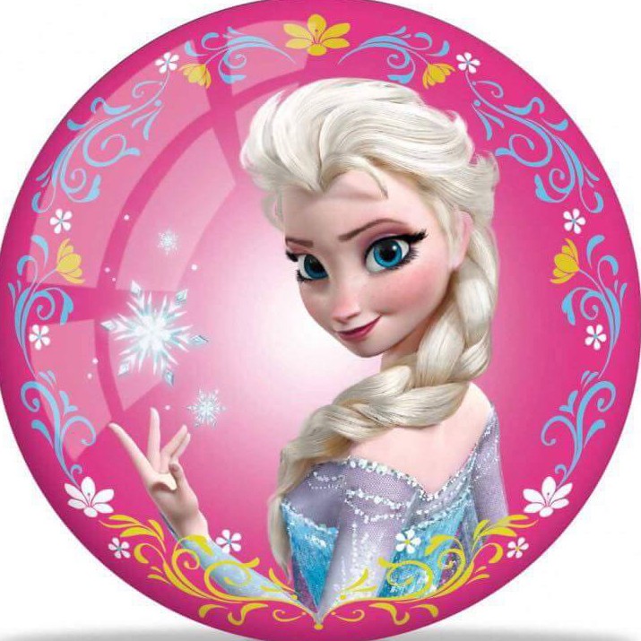 Elsa reine des neige fond rose 20 cm