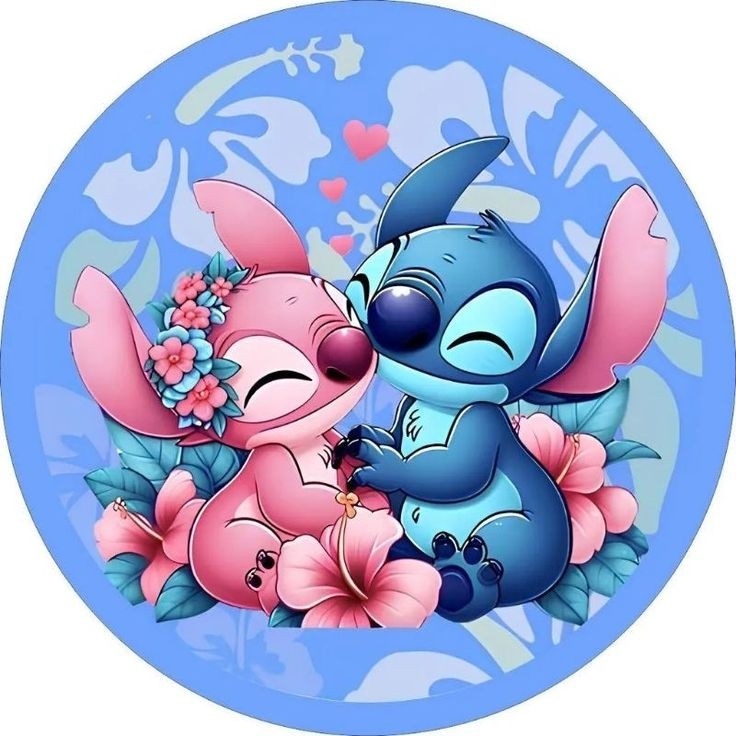 stitch fond bleu