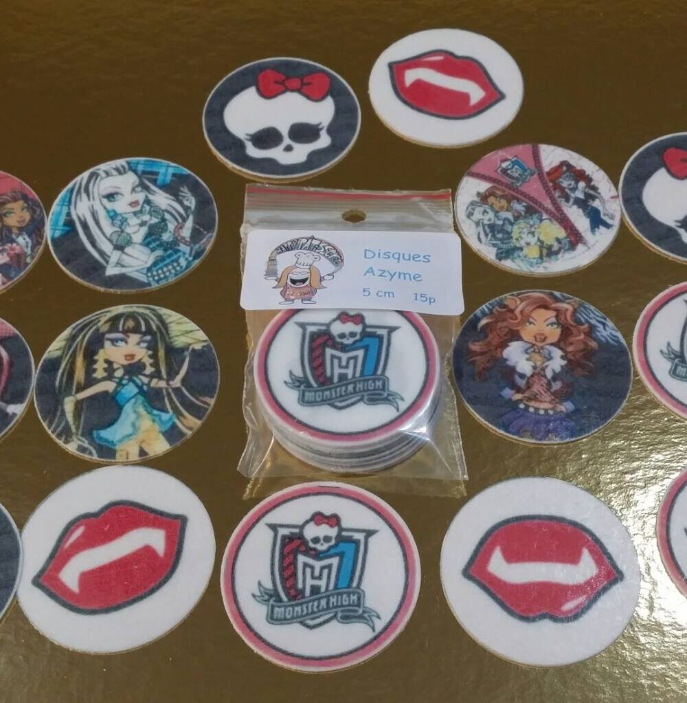 Monster High disques cupcake