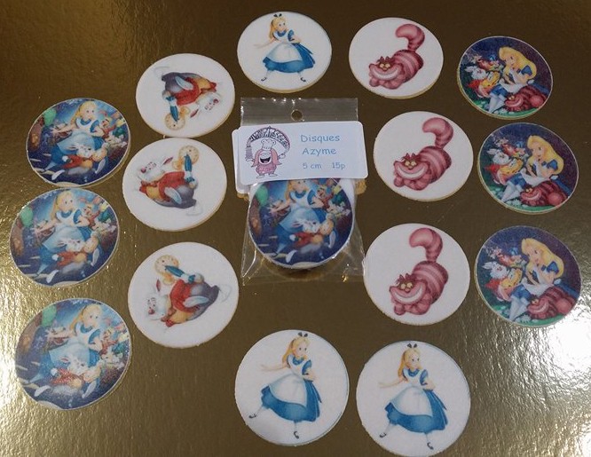 Alice disques cupcake