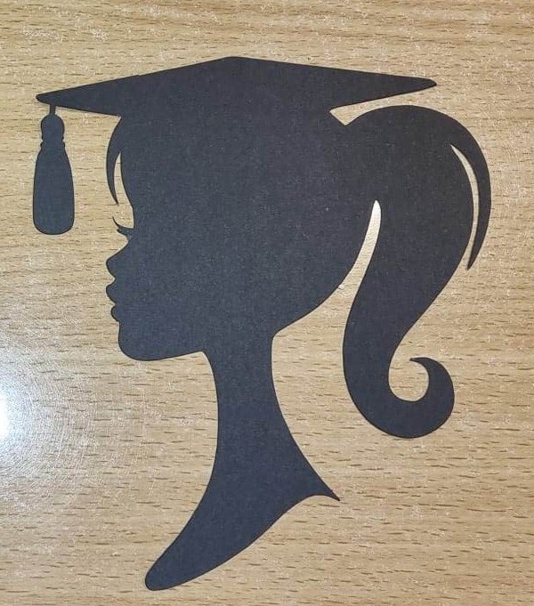 silhouette femme diplomée