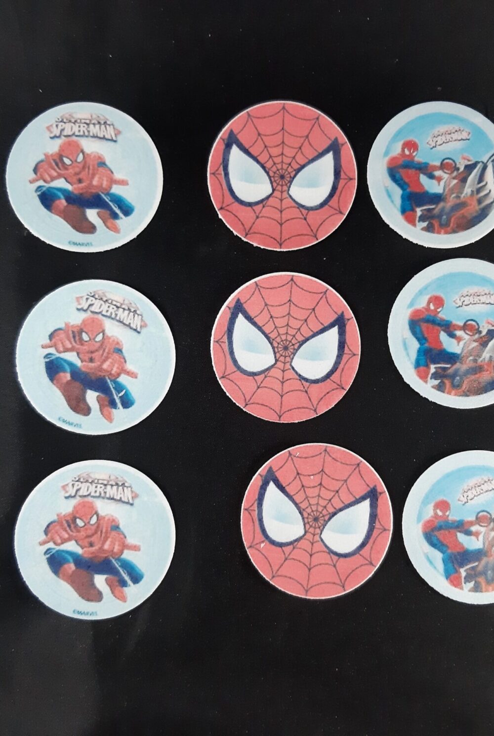 Spiderman disques cupcakes