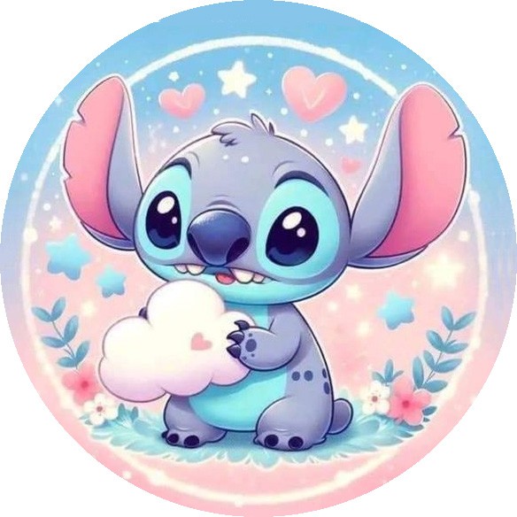 stitch avec un nuage
