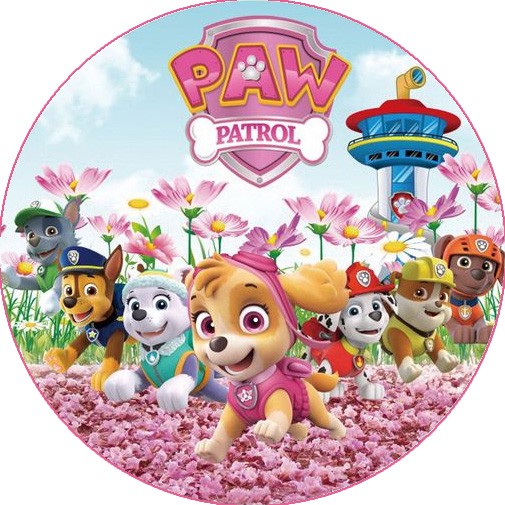 Paw Patrol roze tinten