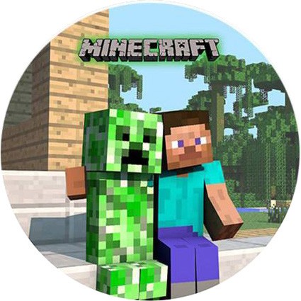 Minecraft Steve et le creeper 20 cm azyme