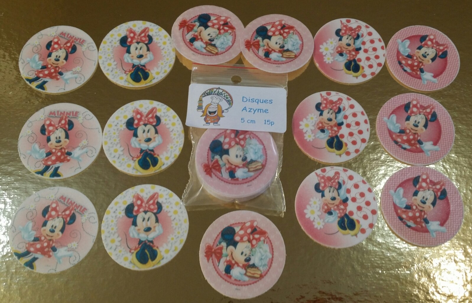 Minnie disques cupcake