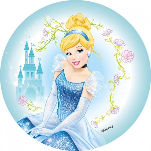 Princesses Cendrillon fond bleu
