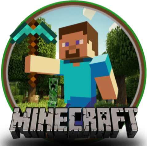 Minecraft Steve et logo 20 cm azyme