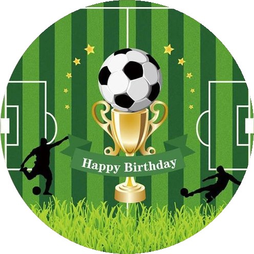 Terrain de foot Happy birthday