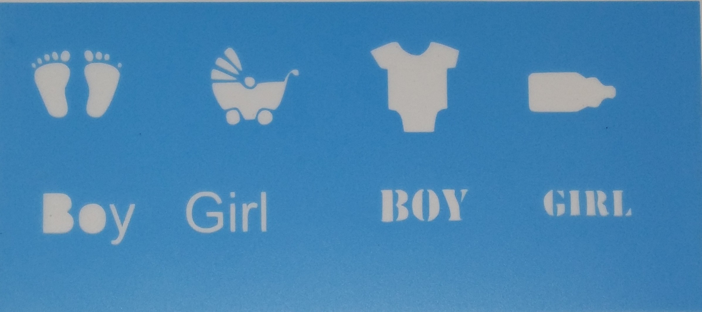 Naissance - bébé pochoir stencil gâteau