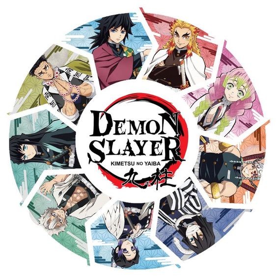 demon slayer : personnages rond 20 cm