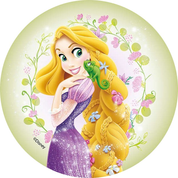 Princesses Raiponce bordure verte