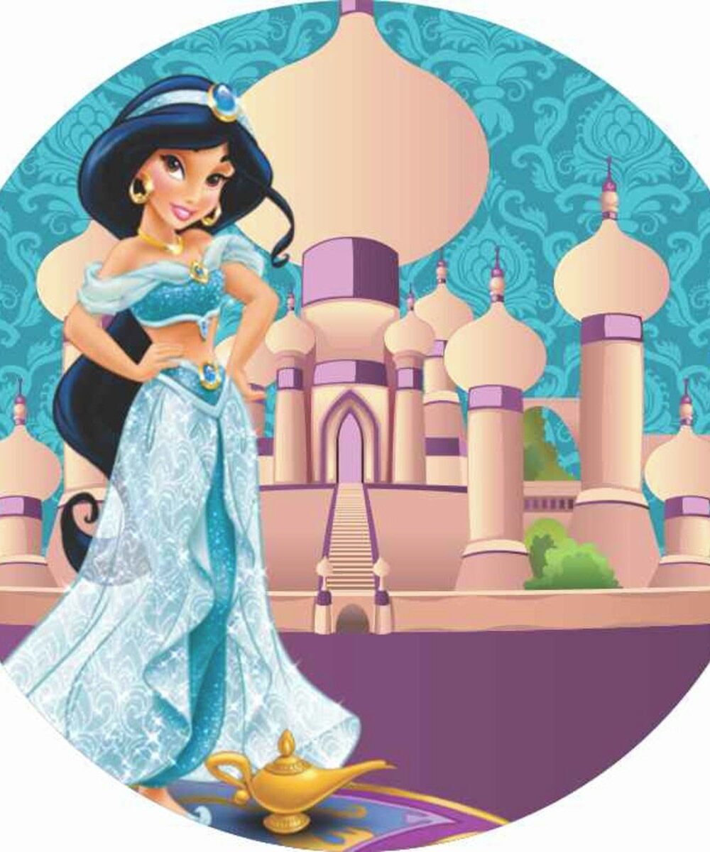 Princesses Jasmine devant son palais