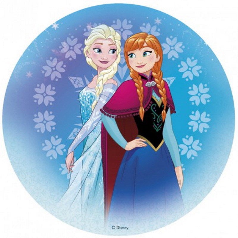 Elsa & Anna reine des neige dessin 20 cm