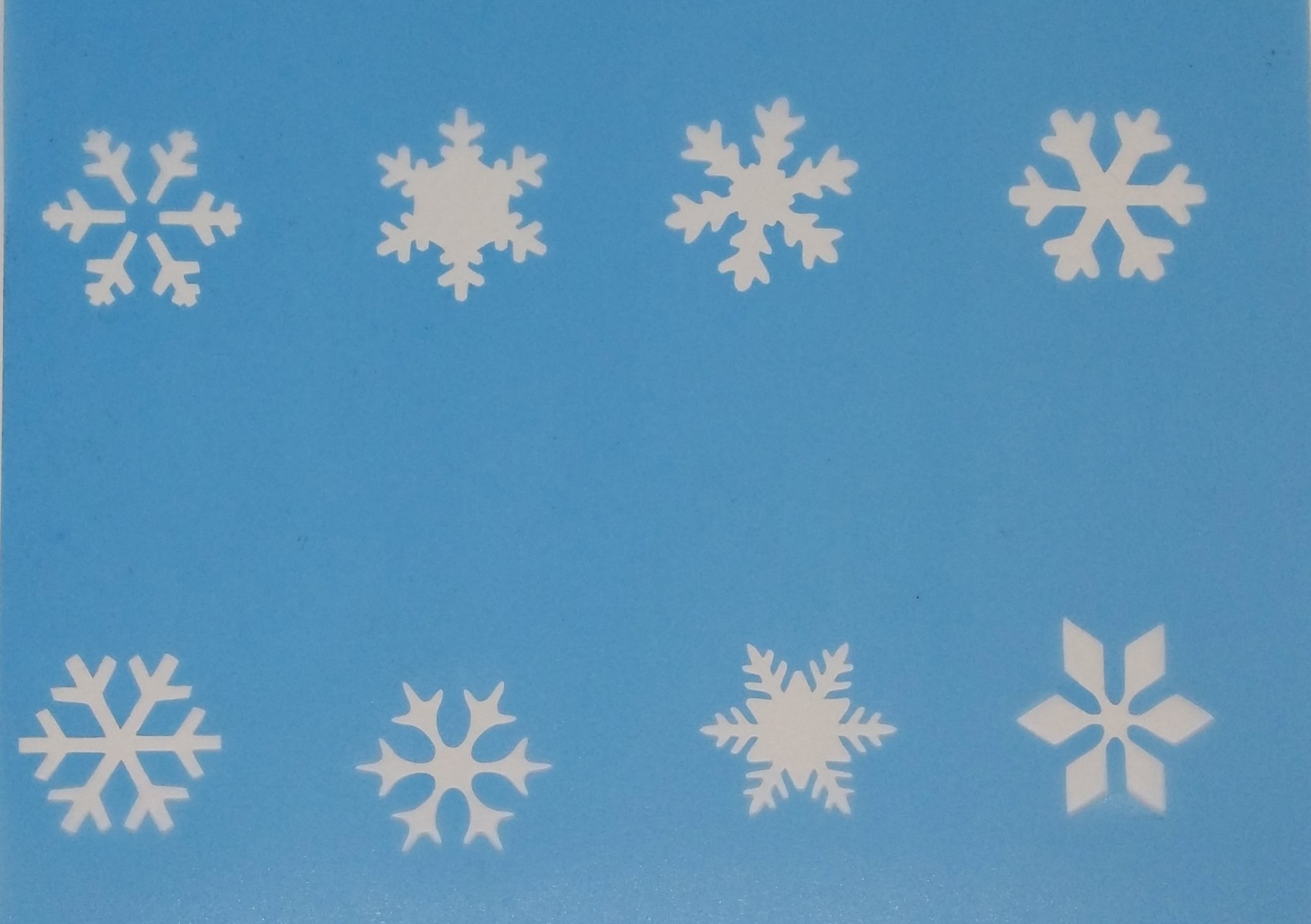 snowflakes stencil cake stencil