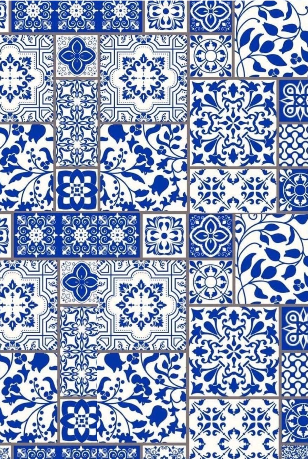 mosaïque bleue