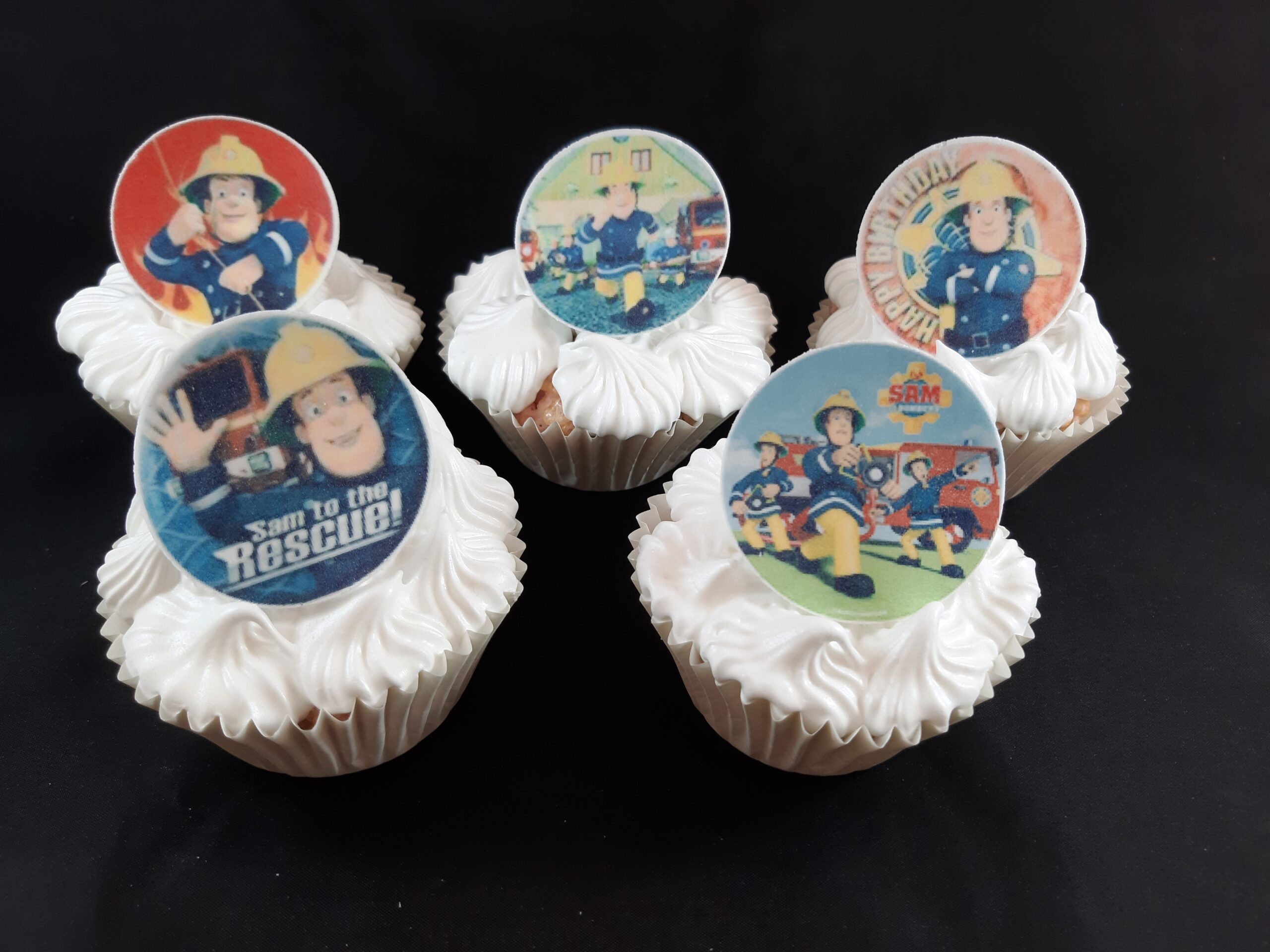 Fireman Sam cupcake discs - Image 2