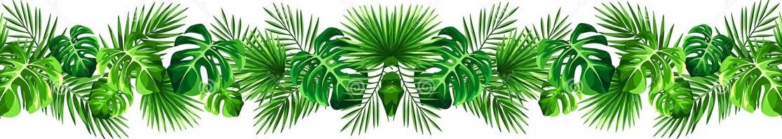 contour feuilles tropicales - Image 2