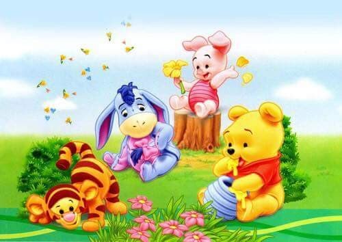 Winnie the pooh baby A4.