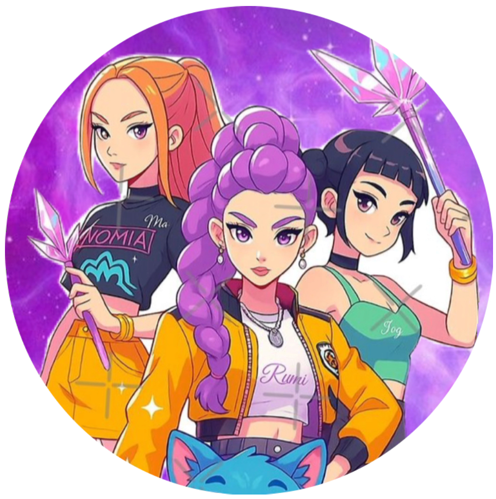 K- POP Demon Hunters fond mauve