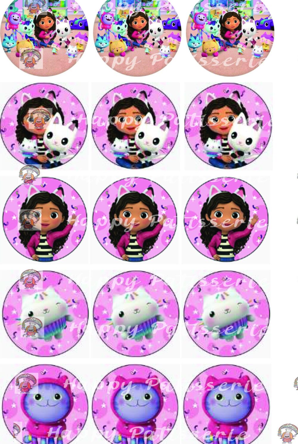 Disques cupcake Gabby