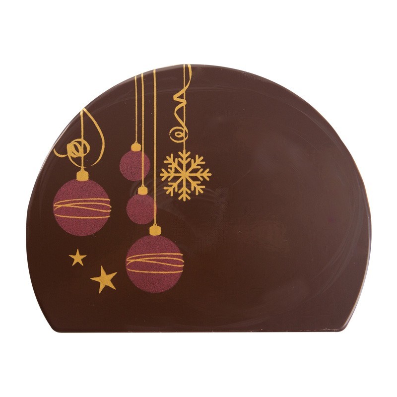embout de bûche motif boule