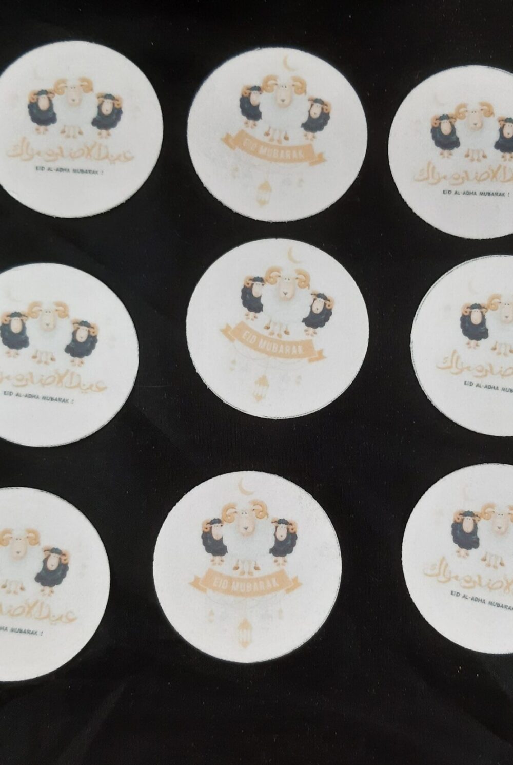 Eid Al Adha moutons disques cupcake