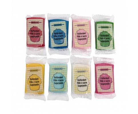 pâte à sucre - diverses couleurs