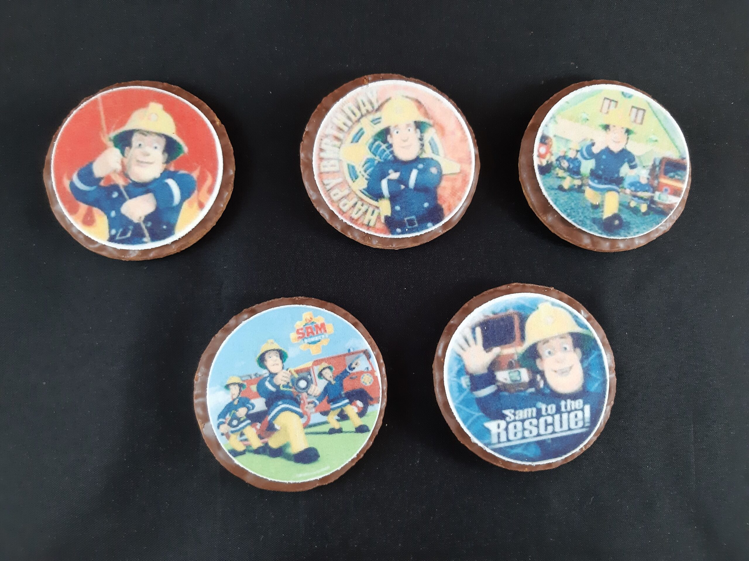 Fireman Sam cupcake discs - Image 3