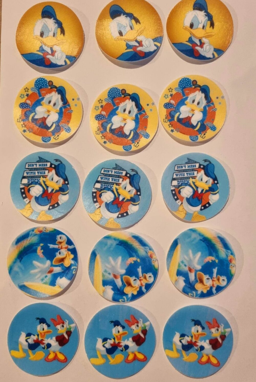 Donald disques cupcake