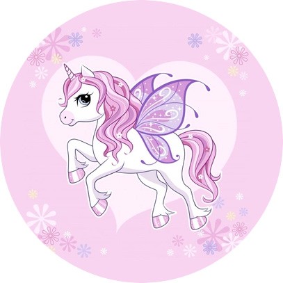Licorne rose 20 cm azyme