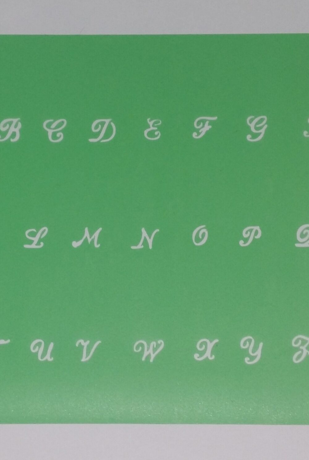 Lettres Stylisées pochoir stencil gâteau