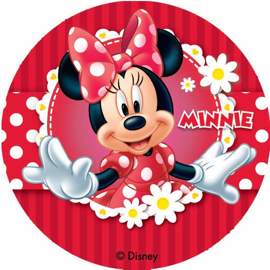 Minnie contour rouge 20 cm