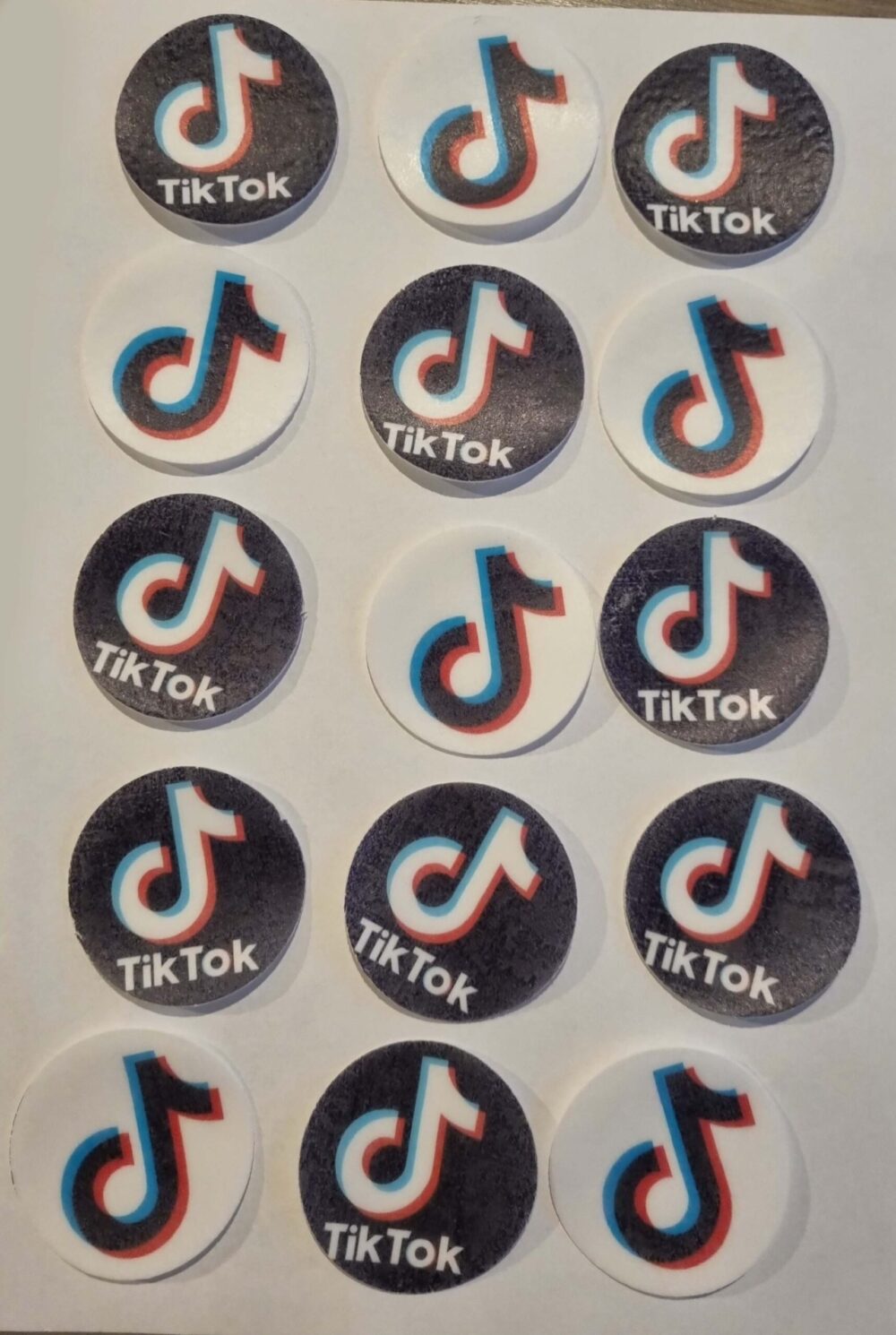 Tik Tok disques cupcake