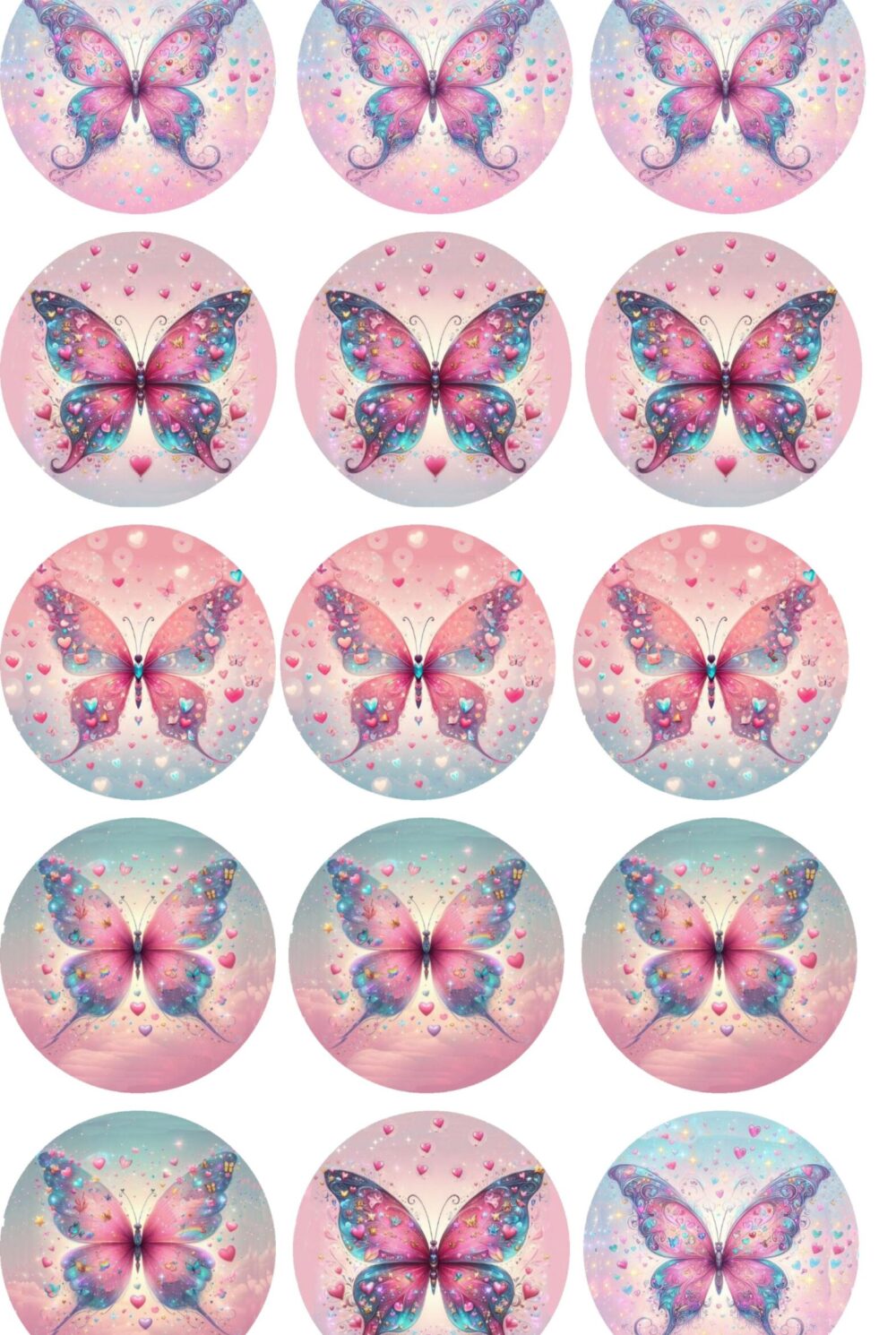 papillon doux disques cupcake