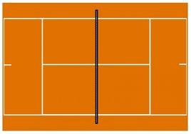 A4 tennisbaan.