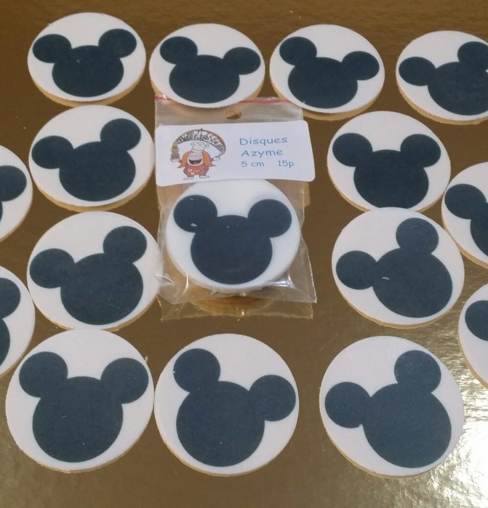 tête de Mickey disque cupcake