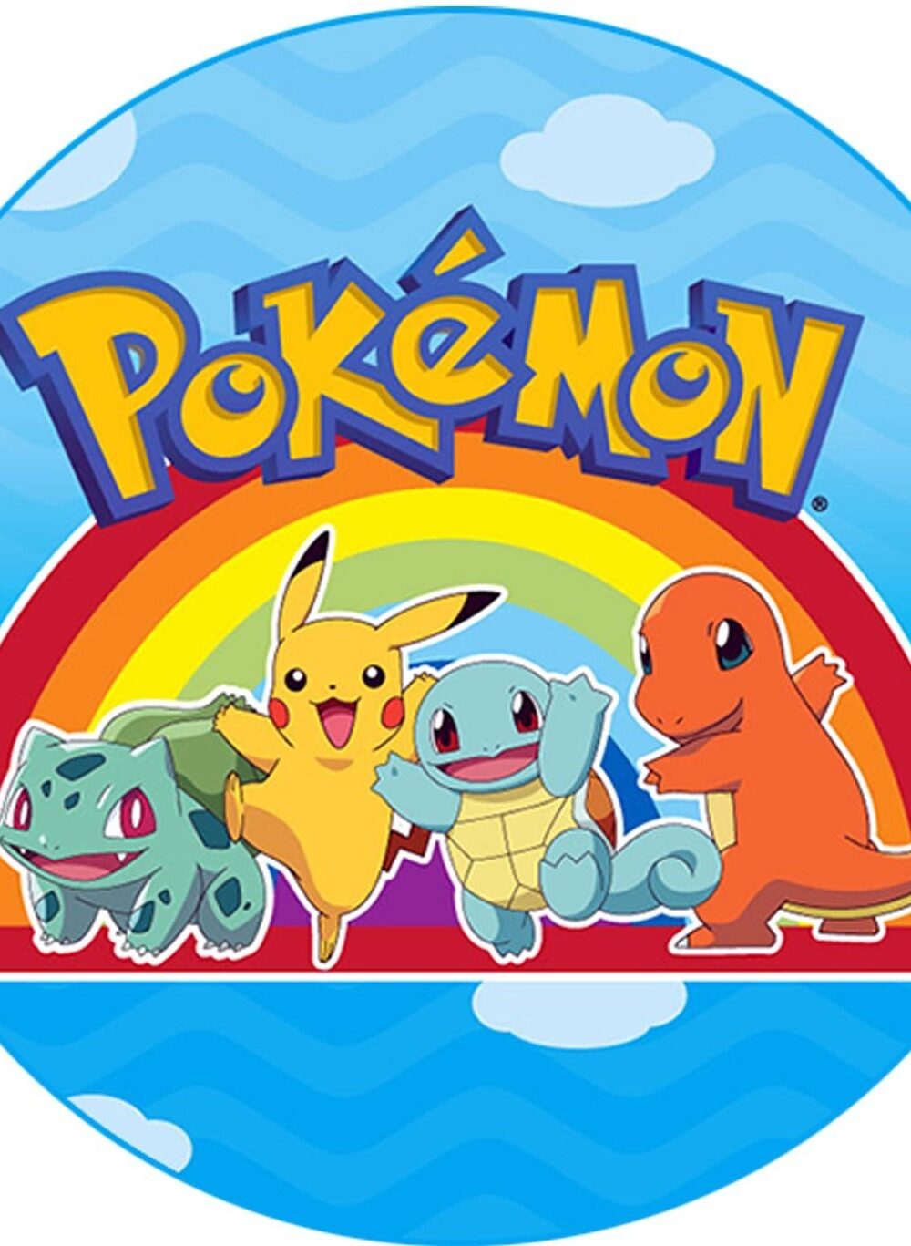 Pokemon Pikachu arc en ciel 20 cm