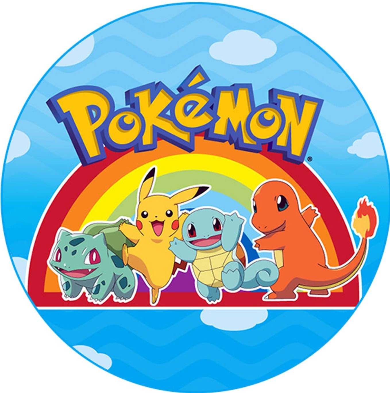 Pokemon Pikachu arc en ciel 20 cm