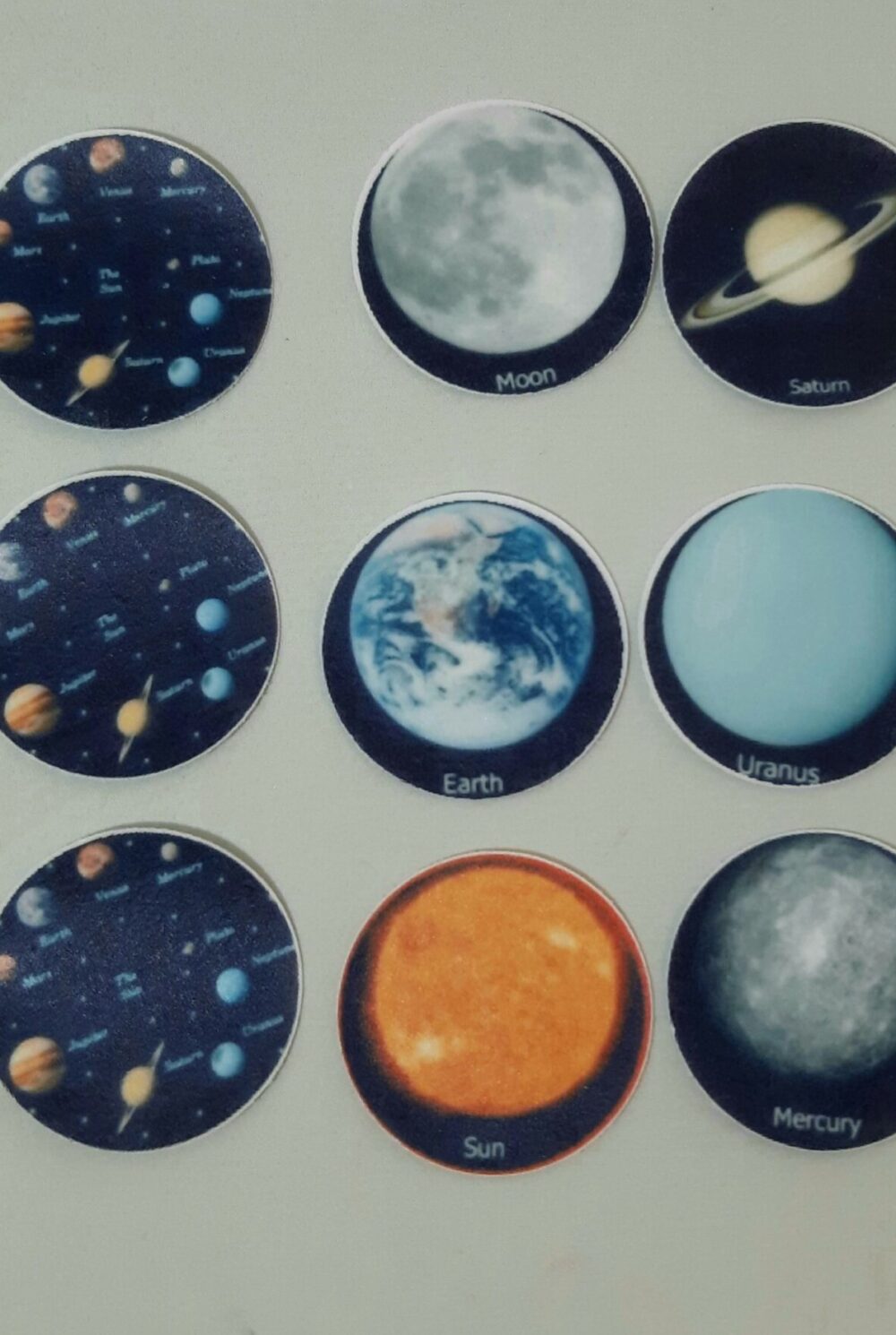 planètes disques cupcake
