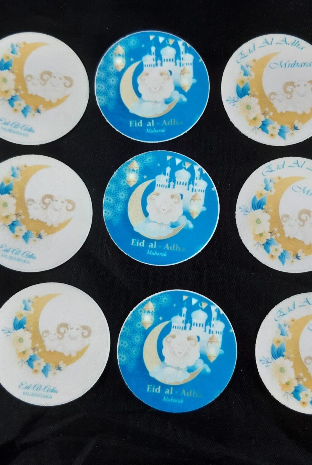 Eid Al Sadha disques cupcake