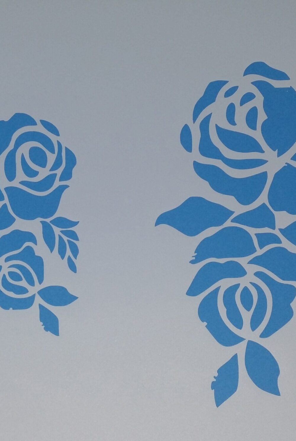 roses pochoir - stencil