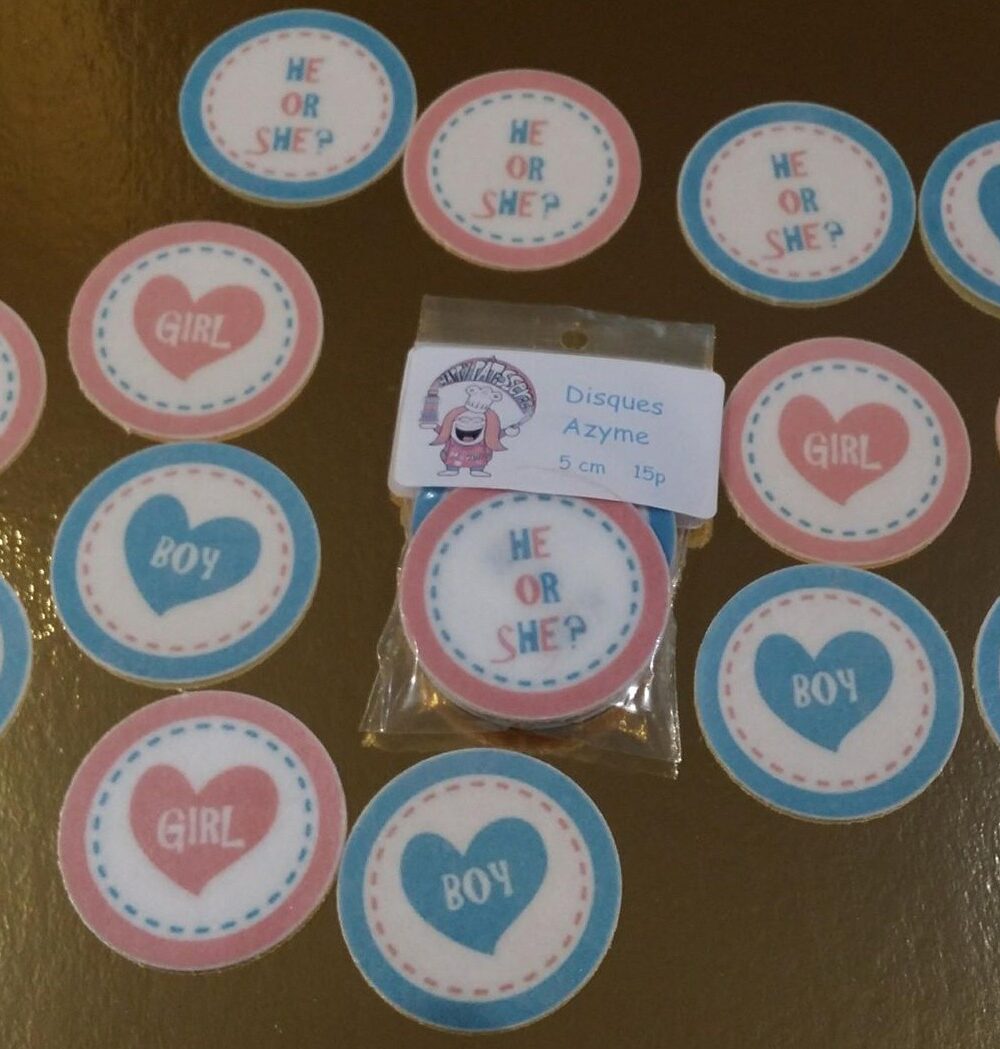 boy or girl disque cupcake