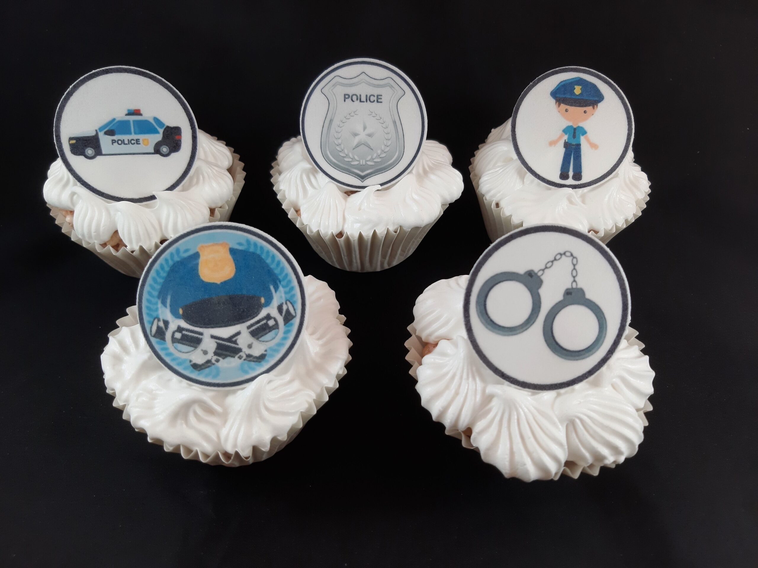 Police disques cupcake - Image 2