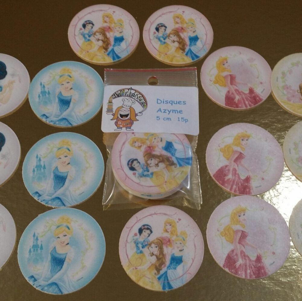 Princess disc cupcakes