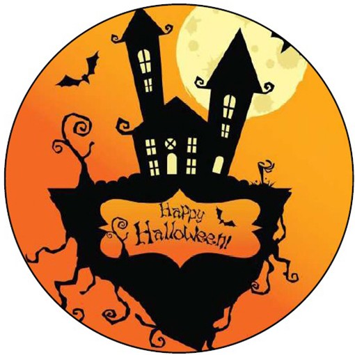 Joyeux Halloween maison 20 cm