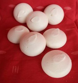 10 Meringues 6,5cm - 10 schuimgebakjes